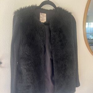 Faux fur vest jacket